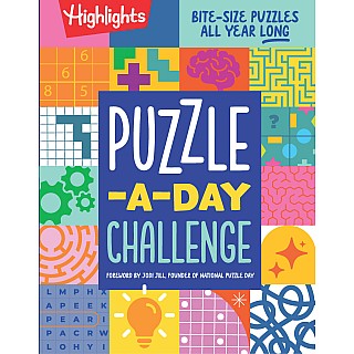 Puzzle-a-Day Challenge: Bite-Size Puzzles All Year Long : Bite-Size Puzzles All Year Long, A 365 Day Kids Puzzle Book with a Va