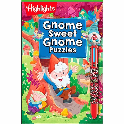 Gnome Sweet Gnome Puzzles: Magical Kids Puzzle Book with Gnomes, Fairies and Dragons, Hidden Pictures Puzzles and On-the-Go Act