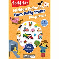 Farm Hidden Pictures Puffy Sticker Playscenes: Puffy Sticker Activity Book with Farm Puzzles, Mazes and Activities, Over 50 Puf