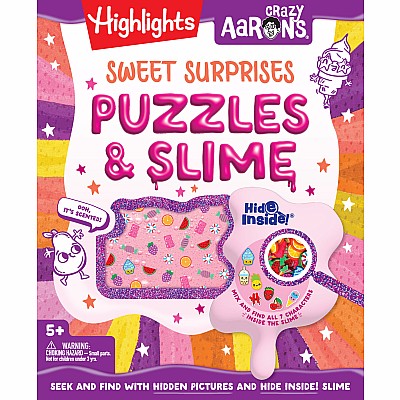 Sweet Surprises Puzzles & Slime: Hidden Pictures Puzzle Book and Non-Toxic Slime Kit with Scented Slime and Slime Mix-Ins for K