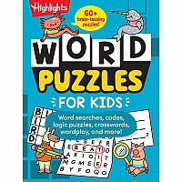 Word Puzzles for Kids: Dozens of Crosswords, Word Searches and Vocabulary Word Games for Ages 6-9, Screen-Free Word Puzzle Book