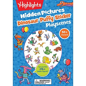 Dinosaur Hidden Pictures Puffy Sticker Playscenes