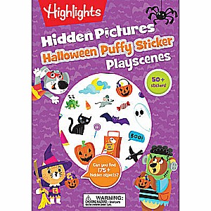 Halloween Hidden Pictures Puffy Sticker Playscenes