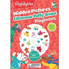 Christmas Hidden Pictures Puffy Sticker Playscenes