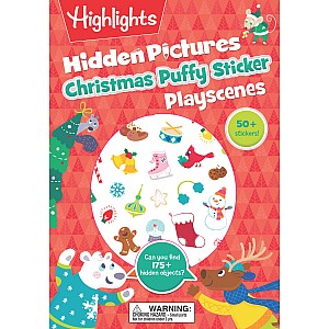 Christmas Hidden Pictures Puffy Sticker Playscenes