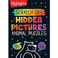 Scratch-Off Hidden Pictures Animal Puzzles