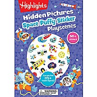 Space Hidden Pictures Puffy Sticker Playscenes