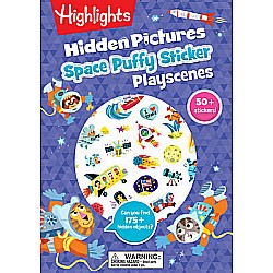 Space Hidden Pictures Puffy Sticker Playscenes