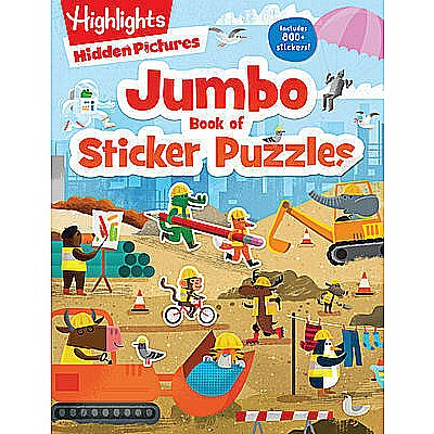 Jumbo Book of Sticker Puzzles: 800+ Stickers and 100+ Playtime Activities for Kids Ages 4-8