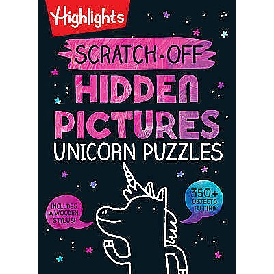 Scratch-Off Hidden Pictures Unicorn Puzzles