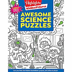 Awesome Science Puzzles: Find and Seek 100+ Science Hidden Picture Puzzles for Kids 6+