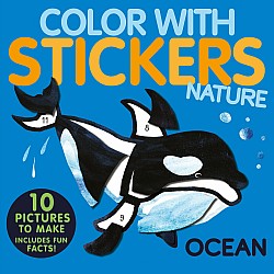 Color with Stickers: Ocean: Create 10 Pictures with Stickers!