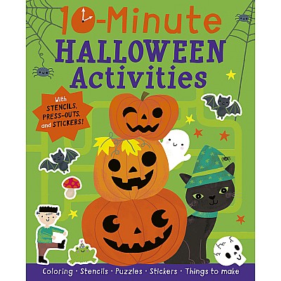 10-Minute Halloween Activities: With Stencils, Press-Outs, and Stickers!