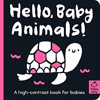 Hello Baby Animals!: A high-contrast book for babies