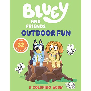 Bluey and Friends: Outdoor Fun: A Coloring Book
