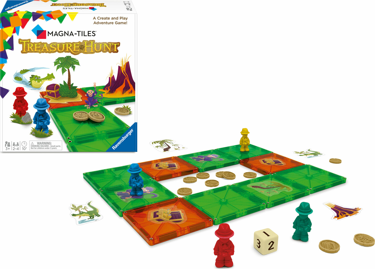 Magna-Tiles Treasure Hunt Game - Adventure Toys