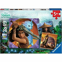 3 x 49 pc Puzzle Raya and the Last Dragon 