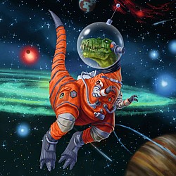 Ravensburger "Dinosaurs In Space" (49 Pc 3 in 1 Puzzle)