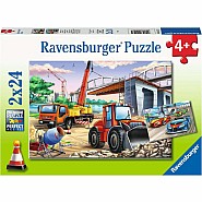 Ravensburger 2x24 Piece Puzzle Construction & Cars