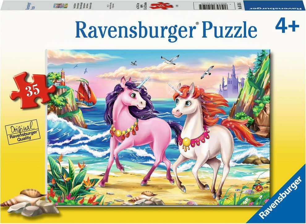 35 Pc Beach Unicorns Puzzle