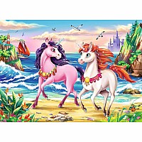 Beach Unicorns Puzzle 35 Pc