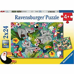Ravensburger "Koalas And Sloths" (24 pc 2 in 1 Puzzle)