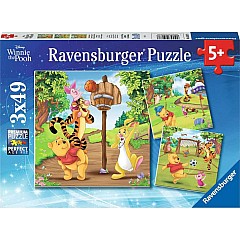 Winnie the Pooh - Sports Day (3 x 49 pc Puzzle)