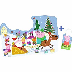 Peppa Pig Christmas (32 Piece Floor Puzzle with Door Hanger)