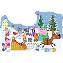 Peppa Pig Christmas (32 Piece Floor Puzzle with Door Hange)