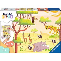 Puzzle & Play: Safari Time (2 x 24 pc Puzzles)