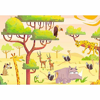 Ravensburger "Puzzle & Play: Safari Time" (24 pc 2 in 1 Puzzle)