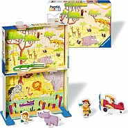 Ravensburger Puzzle & Play: Safari Time (2 x 24 pc Puzzles)