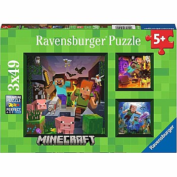 Ravensburger "Minecraft Biomes" (49 pc 3 in 1 Puzzle)