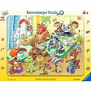 Ravensburger 24 Piece Frame Puzzle: Animal Daycare