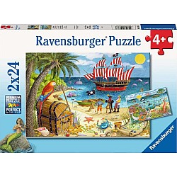 Ravensburger "Pirates and Mermaids" (24 pc 2 in 1 Puzzle)