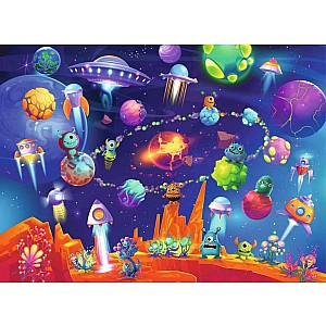 Space Aliens (60 Piece Puzzle)