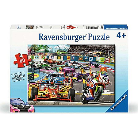 Racetrack Rally 60 Piece Puzzle