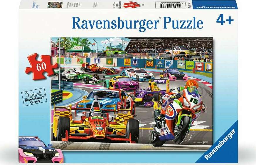 Racetrack Rally 60 Piece Puzzle