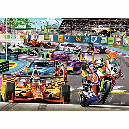 Racetrack Rally 60 Piece Puzzle