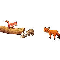   15 pc Animal Babies of the Forest Board Puzzle