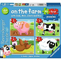 Ravensburger My First Puzzles: On The Farm (2, 3, 4, 5 Piece Puzzles)