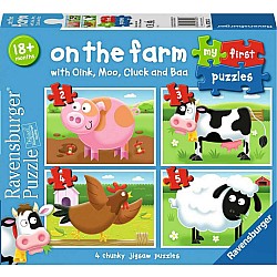 My First Puzzles: On The Farm (2, 3, 4, 5 Piece Puzzles)