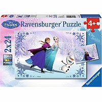 24 Piece Disney's Frozen Sisters Always x2 Puzzles