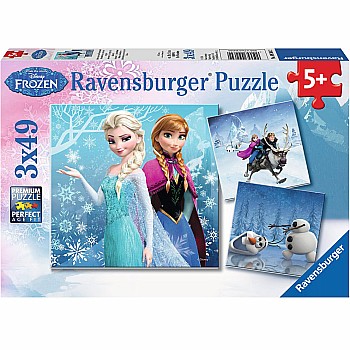 Ravensburger "Disney Frozen Winter Adventures Frozen" (49 Pc 3 in 1 Puzzle)