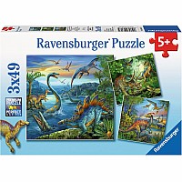 Dinosaur Fascination Puzzle 3x49pcs