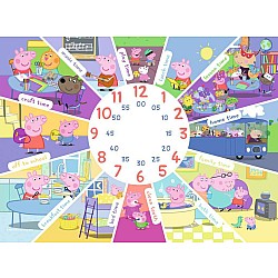 Peppa Pig Tell the Time (60 Piece Clock Puzzle)