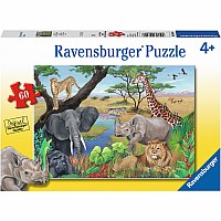 60 pc Safari Animals Puzzle