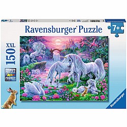 150pc Puzzle - Unicorns In the Sunset Glow