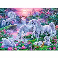 150 Piece Puzzle, Unicorns in the Sunset Glow