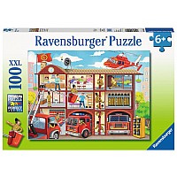 100 Piece Firehouse Frenzy Puzzle
